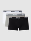 BOSS Trunks mit elastischem Logo-Bund im 3er-Pack Mittelgrau Melange