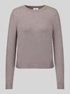 s.Oliver RED LABEL Slim Fit Pullover aus Viskose-Mix Taupe Melange