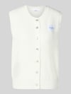 VILLA SOPHIE regular fit mouwloos vest van viscosemix model 'MILLA' Wit