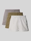 JACK & JONES Boxershorts mit elastischem Bund im 3er-Pack Modell 'MILANO' Khaki