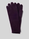 Seeberger Handschuhe aus reinem Kaschmir Aubergine