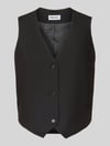 PIECES Regular Fit Anzugweste mit Viskose-Anteil Modell 'BOSELLA' Black