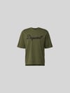 Dsquared2 T-shirt o kroju loose fit z czystej bawełny Oliwkowy