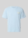 JACK & JONES T-Shirt mit Logo-Print Modell 'RIVIERA VINTAGE POSTER' Hellblau
