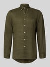 Polo Ralph Lauren Regular Fit Freizeithemd aus reinem Leinen Dunkelbraun