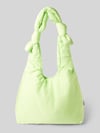 Lefrik Handtasche mit Knotendetails Modell 'BIWA' Neon Gruen