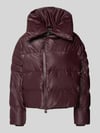 Rains Steppjacke mit Zweiwege-Reißverschluss Modell 'Alta Vision' Aubergine