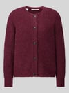 Selected Relaxed Fit Strickjacke aus Woll-Mix Modell 'LULU' Bordeaux