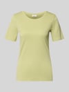 s.Oliver RED LABEL T-shirt o kroju regular fit z czystego interlockowego dżerseju bawełnianego Limonkowy