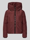 khujo Puffer Jacket mit Reißverschlusstaschen Modell 'AUDREY MATT' Bordeaux