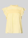 VERO MODA Regular Fit Blusentop aus reiner Baumwolle Modell 'TRINE' GELB