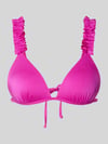 LASCANA Bikini-Oberteil mit Rüschenbesatz Modell 'Liora' Pink