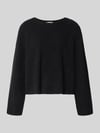 American Vintage Strickpullover aus Alpaka-Leinen-Mix Modell 'VITOW' Black