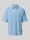 Carlo Colucci Regular Fit Poloshirt mit Knopfleiste Modell 'BEACHWEAR' Hellblau