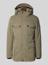 Tom Tailor Regular Fit Parka mit Webpelz-Kapuzenfutter Oliv
