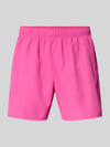 HUGO Regular Fit Badeshorts mit Label-Prägung Modell 'TONAL' Pink