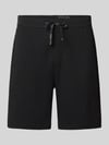Christian Berg Men Sweatshorts aus reiner Baumwolle Black