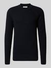 Casual Friday Strickpullover mit Rundhalsausschnitt Modell 'Kristian' Marine