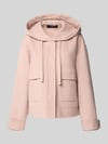 Weekend Max Mara Regular Fit Jacke mit Kapuze aus Woll-Mix Modell 'GARY' Hellrosa