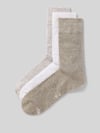 s.Oliver RED LABEL Socken aus Baumwoll-Mix im 3er-Pack Hellgrau