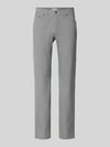 Brax slim fit broek met steekzakken model 'Chuck' Zilver