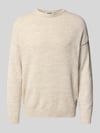 DRYKORN Loose fit gebreide pullover met wol model 'MALIO' Zand
