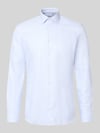 Jake*s Super Slim Fit Businesshemd aus reiner Baumwolle Bleu