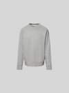 Wood Wood Oversized Sweatshirt mit Stehkragen Hellgrau