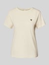 GUESS Activewear Regular Fit T-Shirt mit Logo-Applikation Modell 'Colette' Hellgelb
