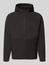 JACK & JONES Regular Fit Sweatjacke mit Kapuze Modell 'Base' Black