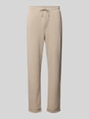 ONLY & SONS Regular fit stoffen broek met tunnelkoord, model 'NEWKODYL LIFE LINUS' Beige