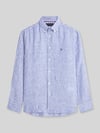 Tommy Hilfiger Regular Fit Freizeithemd aus reinem Leinen Marine