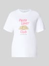 s.Oliver RED LABEL Regular Fit T-Shirt aus reiner Baumwolle Weiss