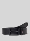 Tommy Hilfiger Ledergürtel mit Logo-Applikation Black