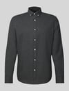 MCNEAL Regular Fit Freizeithemd mit Button-Down-Kragen Dunkelgrau