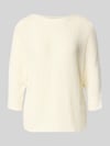 FREE/QUENT Strickpullover mit 3/4-Arm Modell 'Tapper' Offwhite