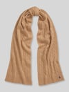 Polo Ralph Lauren sjaal van mix van scheerwol en kasjmier met gestikt logo Camel