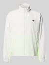 New Balance Regular Fit Jacke in Stehkragen Modell 'Fast Days' Neon Gelb