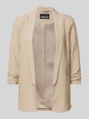 PIECES Regular Fit Longblazer mit Viskose-Anteil Modell 'BOSELLA' Beige