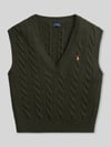 Polo Ralph Lauren regular fit spencer van mix van wol en kasjmier Olijfgroen