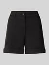BOSS Orange relaxed fit short van katoenmix model 'TANESSA-D' Zwart