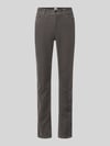 Brax Smalle broek van katoenmix model 'MARY' Antraciet