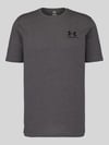Under Armour Regular Fit Sport-T-Shirt aus Baumwoll-Mix Anthrazit Melange
