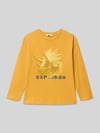 Mayoral Longsleeve mit Motiv-Print Senf