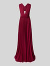 Rose Avenue maxi-jurk met diepe v-hals Bordeaux