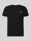 Alpha Industries T-shirt z bawełny Czarny