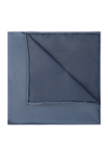 Blick Einstecktuch aus reiner Seide Jeansblau