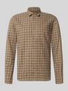 ONLY & SONS Slim Fit Freizeithemd aus reiner Baumwolle Modell 'GUDMUND' Mittelbraun