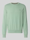 BOSS Regular Fit Strickpullover aus reiner Baumwolle Modell 'UPCAS' Mint
