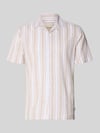 ONLY & SONS Regular Fit Leinenhemd aus Baumwoll-Leinen-Mix Modell 'CAIDEN' Oliv